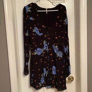 Free People Polka Dot Cocktail Dress, Size L